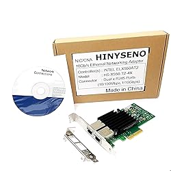 HINYSENO Dual Port 10GbE RJ-45 PCI-Express x 4