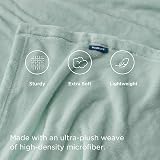Bedsure Fleece Throw Blanket 150x200 Sage Green Microfibre Polyester view 3