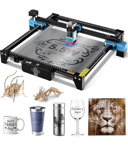 Twotrees Gravador a laser TTS-55 Pro, máquina de gravação a laser