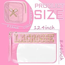 BuyCard 2 Pcs Lacrosse Gifts Makeup Bag with