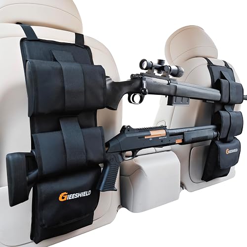 Hunting Gear Rack Truck Gun Rack(Set of 2), Seat Back Gun Rack with Adjustable Straps ...