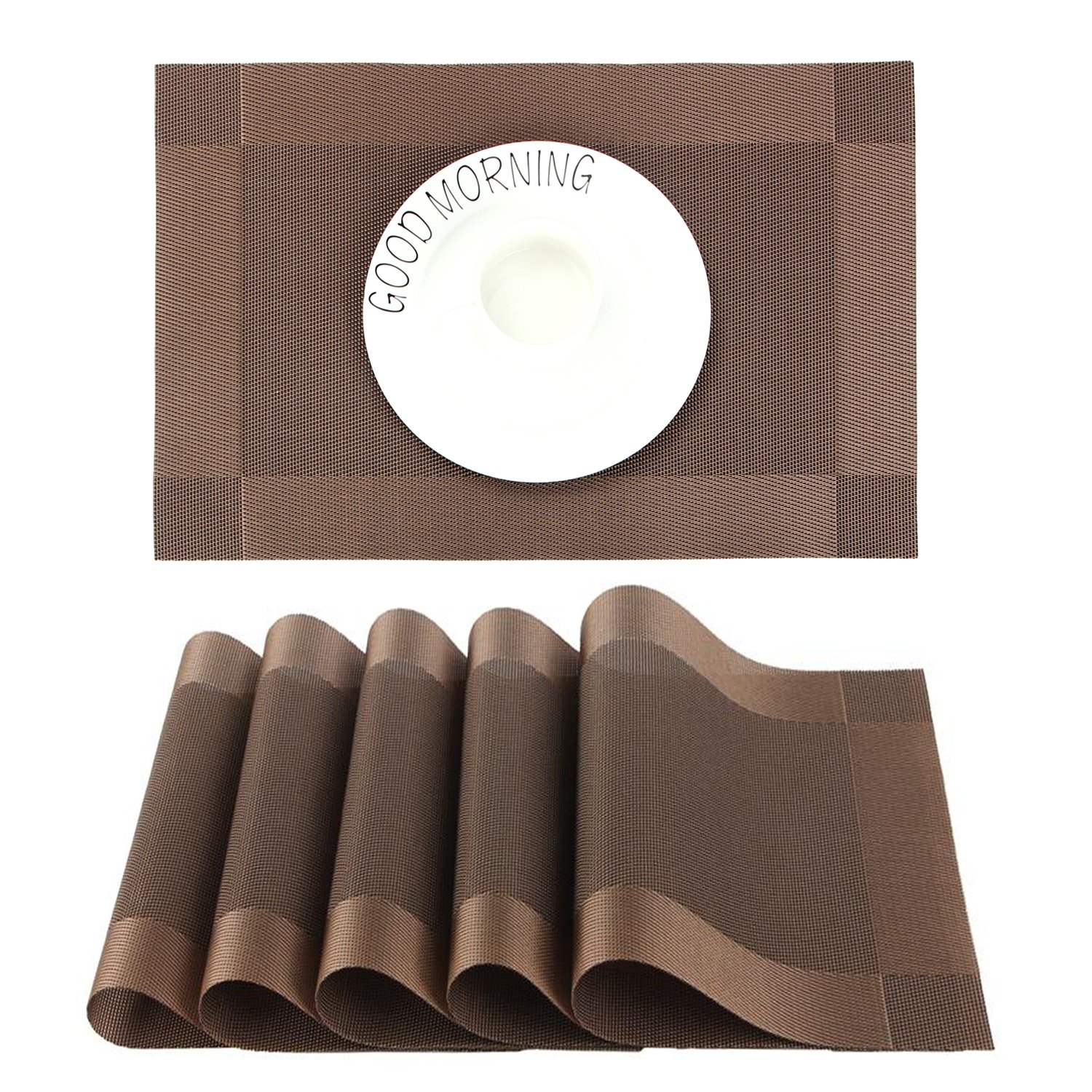 Best Table Placemats Set Of 6 Wipe Clean