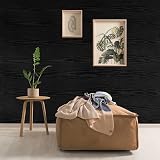 Abyssaly Black Vinyl Wrap Self Adhesive Wood Grain 60cm x 300cm view 8