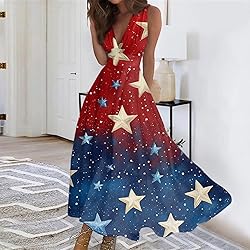 CHRATLHI 4th of July Dress for Women Summer Sexy