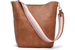 BROMEN Handbags for Women Bucket Bags Vegan Leather Purses and Handbags Crossbody Purse