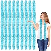 iHUFeather 9pcs Feather Boas 5ft Artificial Fluffy Boas Bulk for DIY Crafts Wedding Party Christmas Costume Decor