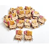 Matrika Hand Made Haldi Kumkum | Set of 20 Cow Ram Haldi Kumkum | Pasupu kumkum | Tamboolam | Pooja | Return Gift | B_HK-Cow