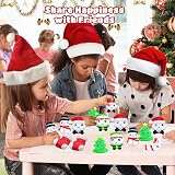 POPOYU 6Pcs Big Christmas Mochi Squishy Toys Santa Snowman Xmas Tree Candy Cane view 8