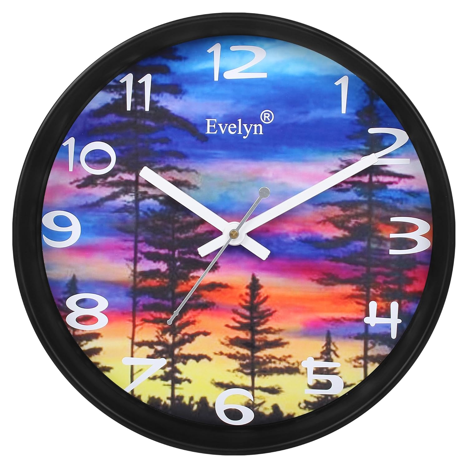 Buy Evelyn Round Design Wall Clock For Office Bed Room Lobby