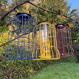 Selections Squirrel Proof Hanging Wild Bird Feeders Nut Seed Fat Ball Cage Pack view 2
