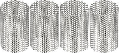 PATIKIL 4 Pcs 304 Stainless Steel Y Strainer Mesh Filter 22mm OD 32mm H Debris