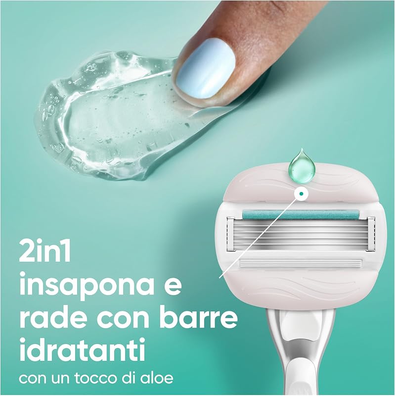 Pro Comfortglide Sensitive Lamette Donna, Confezione da 10