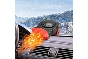 JXGKL 2025 Upgraded Portable Car Heater 12V150W Auto Heater Fan,2in1 Fast Heat Fan or Cool, Fast Heating360Degree Rotary Defogger Defroster (JX-14)