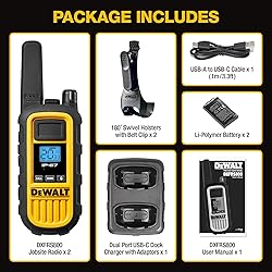 DEWALT DXFRS800 FRS Walkie Talkies Long Range 2 Way
