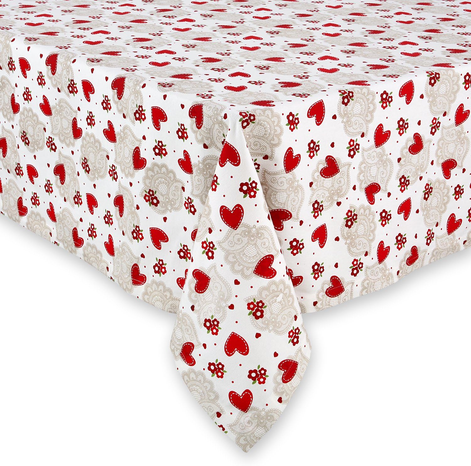 Best round table cloth 120 heart
