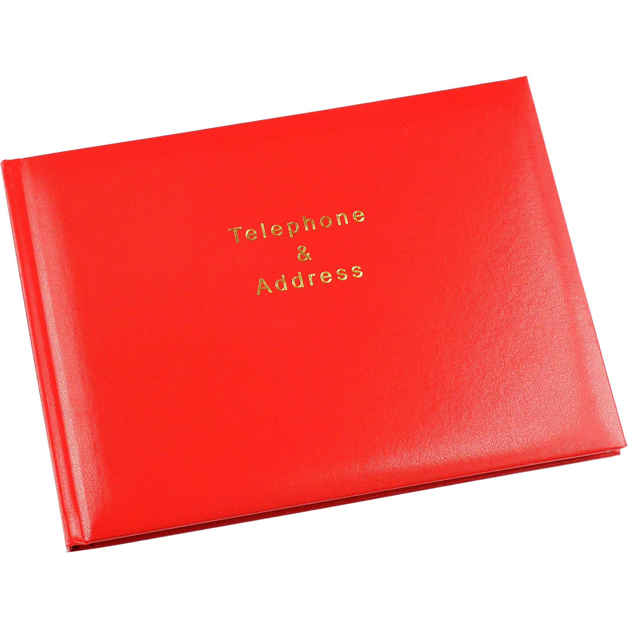 Esposti Telephone and Address Book - 64 Pages (128 Sides) - Red - Size 215 x 160mm