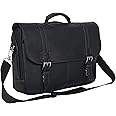 Kenneth Cole REACTION Show Business 16" Colombian Leather Business Laptop Portfolio Messenger Bag