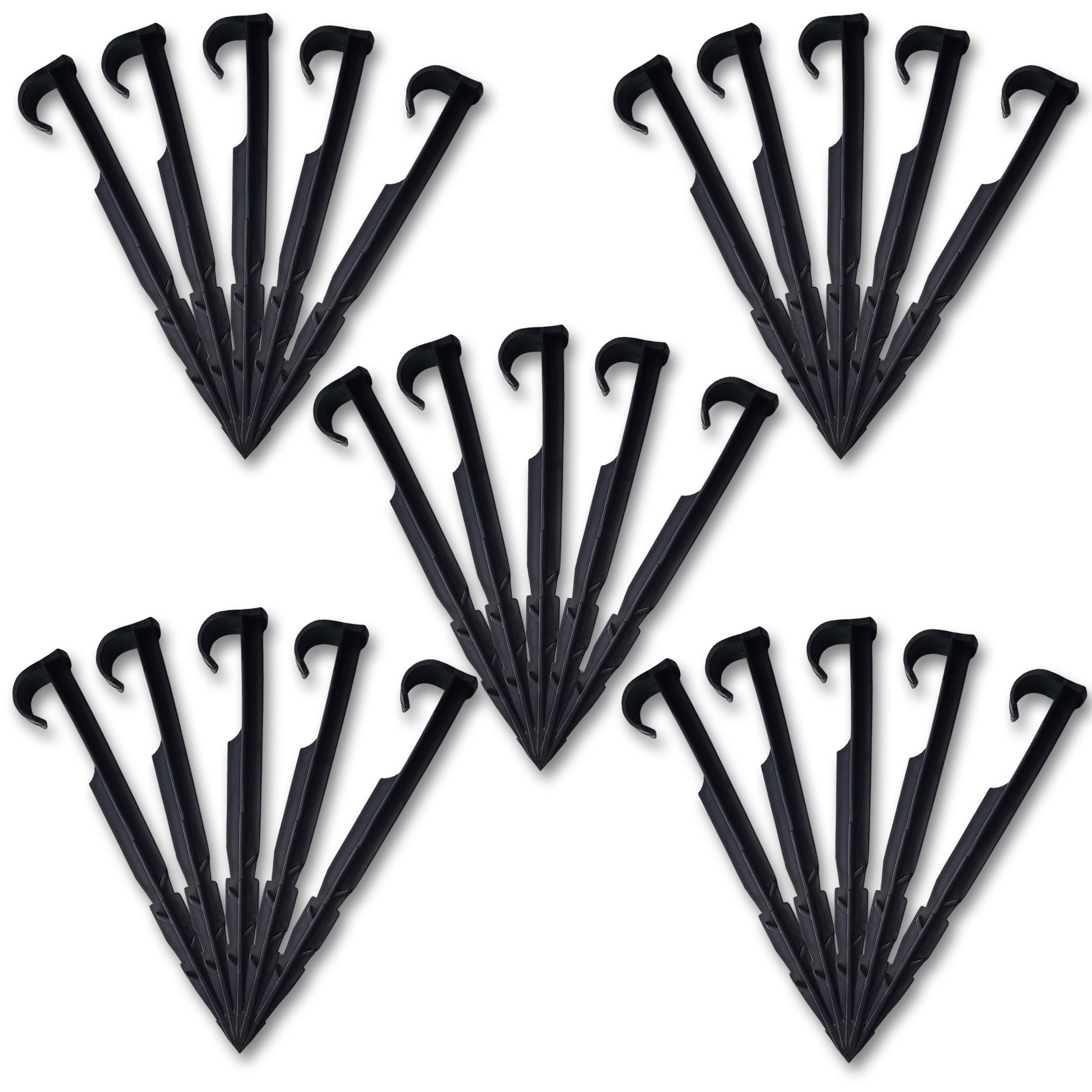 Garden Pegs – 25-Piece Pack of 6.3-inch Ground Pegs for Irrigation System – Ground Anchors for Drip Watering Line – Strong and Durable Anchor Pegs – Ideal for Any Type of Soil. Set by MYPURECORE