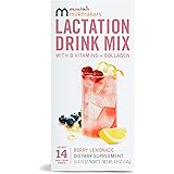 Munchkin Milkmakers Lactation Drink Mix Supplement with B Vitamins/Collagen/Fenugreek & Milk Thistle for Breastfeeding Moms, 