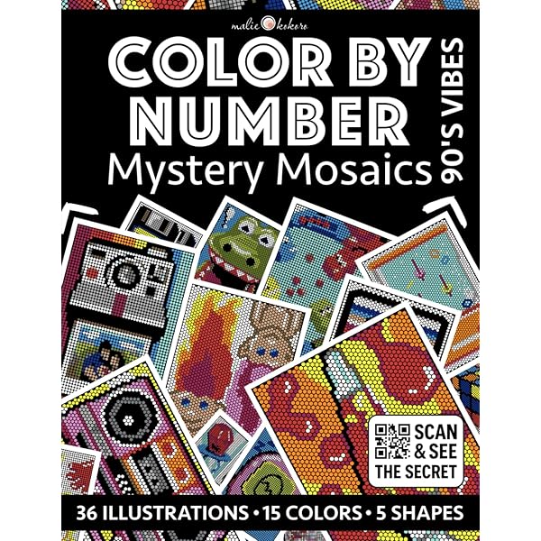 Color by Number: 90's Vibes [Premium Print] - Mystery Mosaics