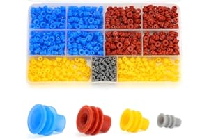 Twippo 600Pcs Weather Pack Connector Wire Seals, Metric-Pack Seals, Cavity Plugs, Pin Connector Seals Kit, Rubber Seals for Different Types of Automotive Electrical Wire Connectors 24-12 Gauge