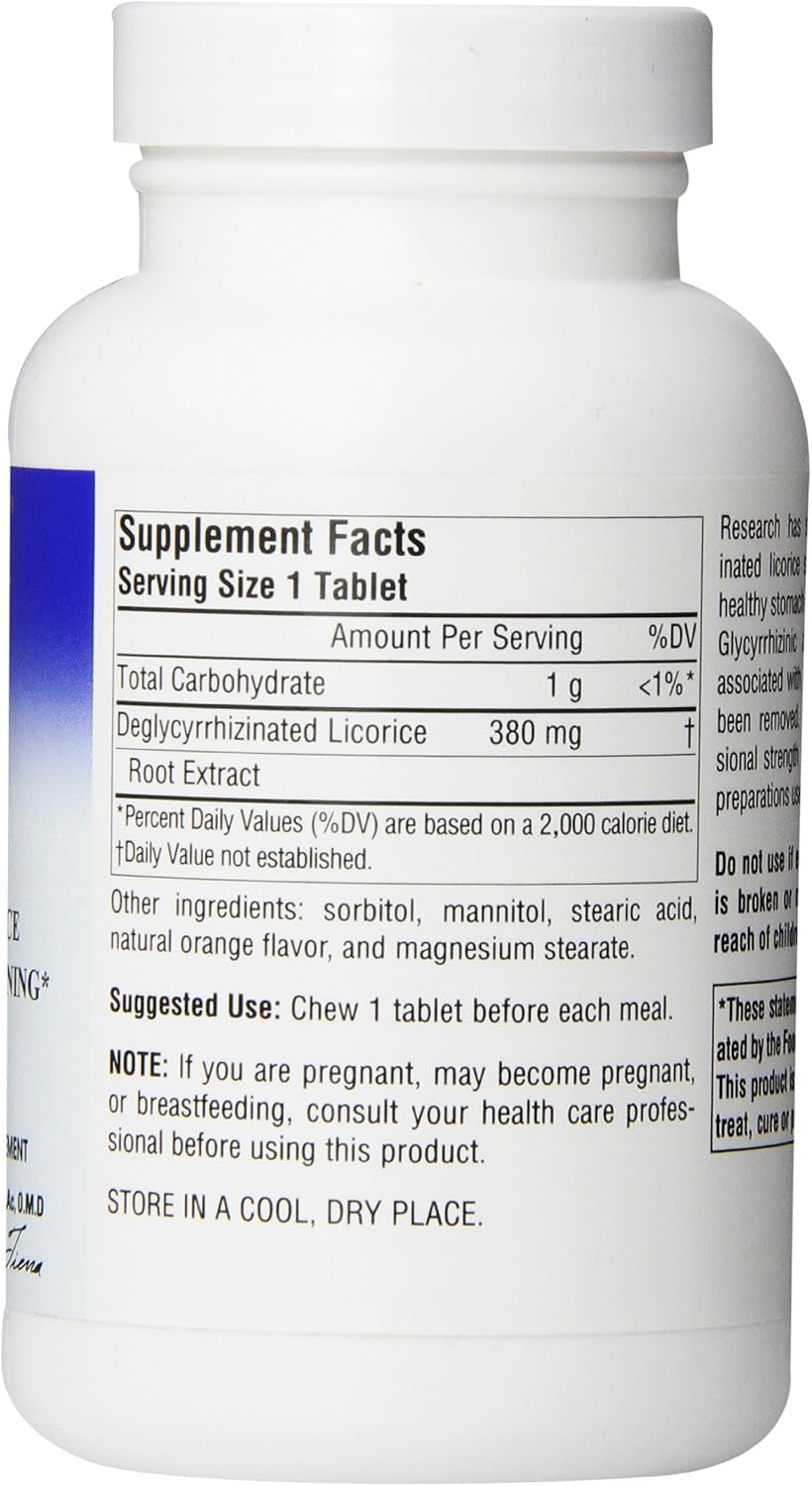 Planetary Herbals DGL Deglycyrrhizinated Licorice, Supports a Healthy Stomach Lining,200 Tablets: Health & Personal Care