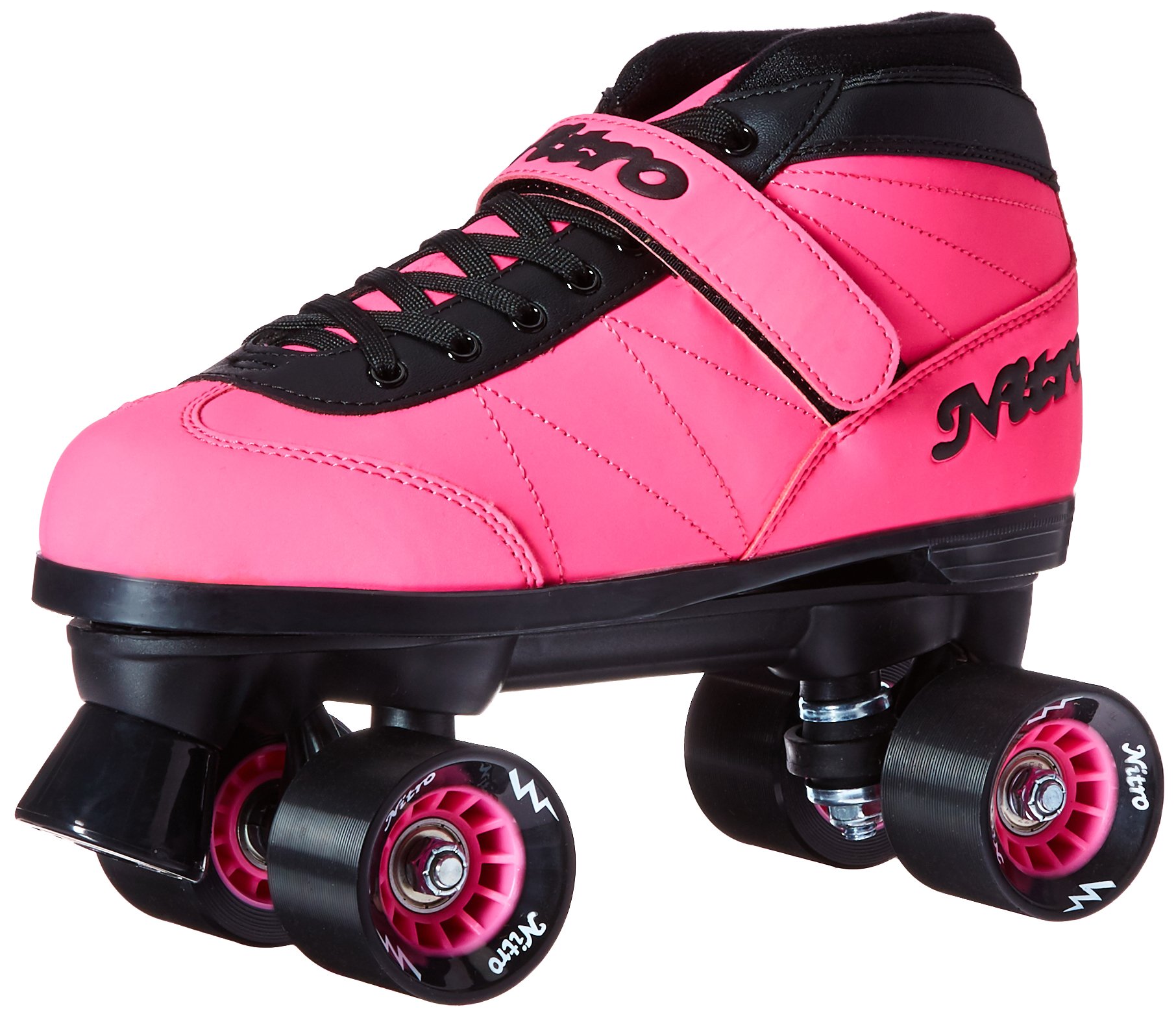 Epic Skates 2016 Epic Nitro Turbo 1 Indoor/Outdoor Quad Speed Roller Skates, Pink