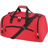 Uarition Gym Bag for Men &amp; Women, 55L Large Sports Duffle Bag, Red | Durable Carry-On, Perfect for Overnight Stays, Weekend Getaways, and Activities Like Working Out Sports Swimming.