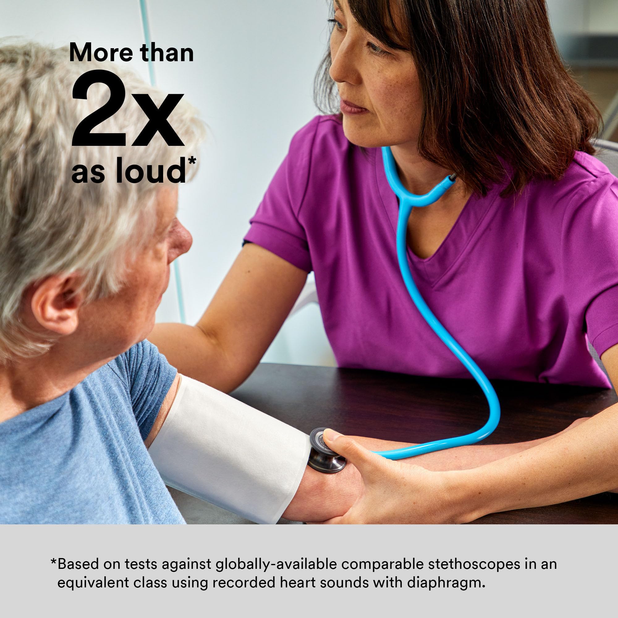 3M Littmann Classic III Monitoring Stethoscope, 5620, More Than 2X as Loud, Weighs Less, Stainless Steel Chestpiece, 27