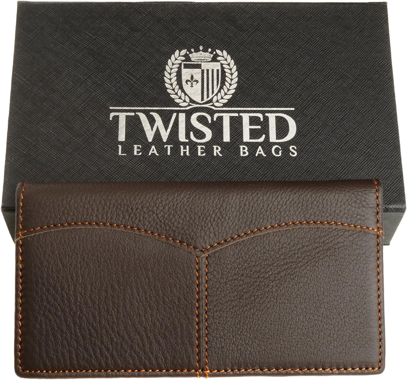Brown Small Wallets for Women- Twisted Leather Bags