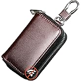 Frienda Faraday Car Key Case Fob Protector for Car Carbon Fiber Auto RFID Signal Blocking Bag Anti-theft Storage Bags(Brown)