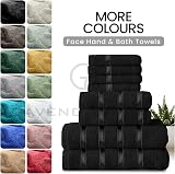 GC GAVENO CAVAILIA 8 Piece Towel Bale Set 450 GSM Black Cotton Towels view 5