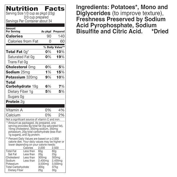 BETTY CROCKER GLUTEN FREE, 100% REAL POTATO BUDS, 28 OZ (PACK OF 6)