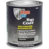 POR-15 Top Coat Paint, Direct to Metal Paint, Long-term Sheen and Color Retention, 16 Fluid Ounces, Chassis Black