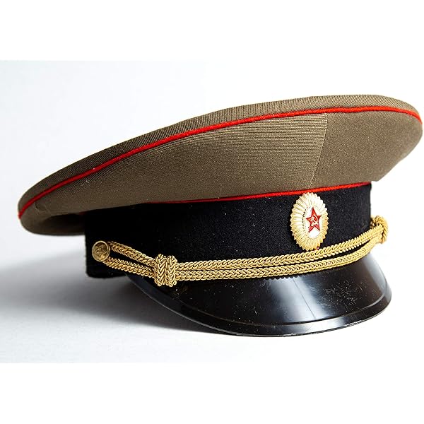 Amazon.com: 正版Kommisarka Soviet NKVD 軍官遮陽帽WW2 俄羅斯復古
