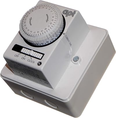 APT IMM24 24hr Mechanical Timer Immersion Heater Lighting 16.1A 3500W Back Box