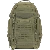 HIGHLAND TACTICAL Foxtrot 38L Large Tactical Backpack for Men &amp; Women, Durable Hiking Travel Laptop Backpack with Organizer Pockets, MOLLE Daypack with Waist Belt for Everyday Carry, Camping, Work
