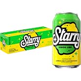 Starry Lemon Lime Soda Pop, 12 Fl Oz Cans (Pack of 12) | Caffeine Free