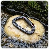 FresKaro 3 Pack Locking Carabiners UIAA 25kN Auto Lock D Shape 60g view 6