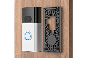 AHBTEYM No-Drill Adhesive Doorbell Mount Compatible with Ring Video Doorbell (2nd Generation - 2020 Release), Door Mounting Holder Bracket Accessories for Apartments Office Houses (1 Pack)