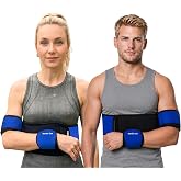 Wonder Care Left Right Shoulder Immobilizer Arm Sling Elastic Brace for Clavicle Collar Bone Dislocation Subluxation Shoulder stabilizer Compression Brace After Rotator Cuff Surgery Sling (Neo Blue_38"-52")