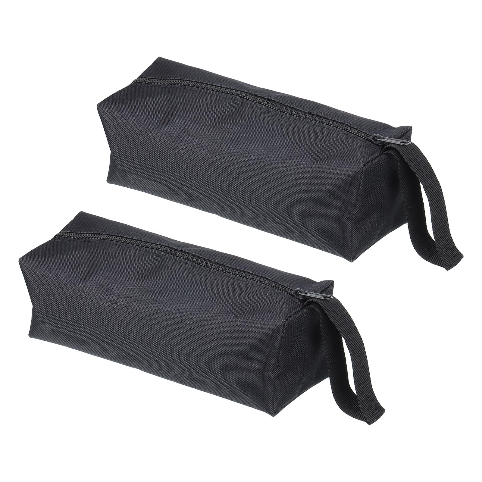 PATIKIL 10" Zipper Tool Pouch, 2 Pack Multipurpose Tool Bag Waterproof Tote Bag Storage Organizer for Screwdrivers Pliers, Black