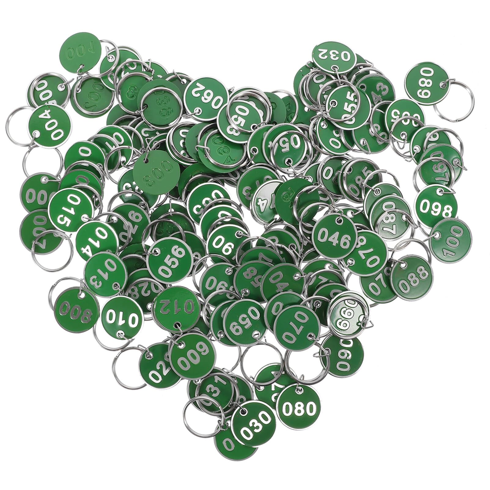 Holibanna Numbered Key Tags 1-100 for Sauna Locker Storage Metal Keychain Labels for Hotels Gyms Spas Organization and Key Identification