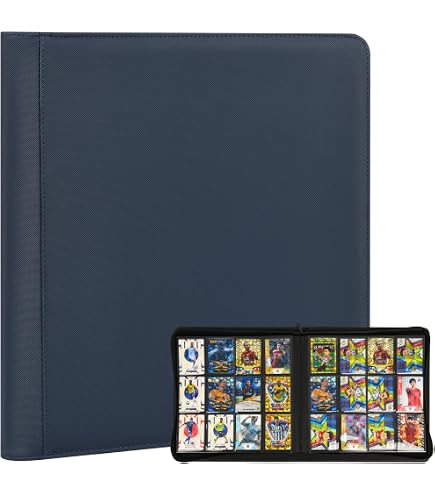 JARAGAR 2 Pack Trading Card Binder - 4 Pocket Pages, 20 Sheets Each, Holds 160 Cards, PU Leather Cover - View #7