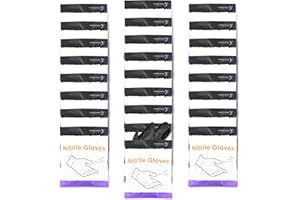 LIGHTNING X PRODUCTS Lightning X Nitrile Exam Glove Pairs | Individually Packed | 50 Gloves | 25 Pairs | Resealable Zip Bag - Large (Fits Most)