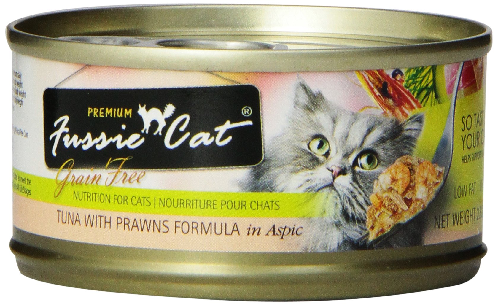 Fussie Cat Premium Tuna with Prawns Cat Food 24 2.82oz. Cans eBay