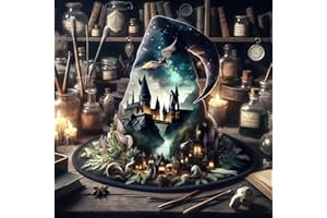 BYGFHLYW 5D Diamond Painting Kits for Adults, Magic Hat Scenery Diamond Art Kits for Adults Beginner, DIY Full Drill Round Diamond Dot Gem Painting for Home Wall Decor 13.7x13.7inch