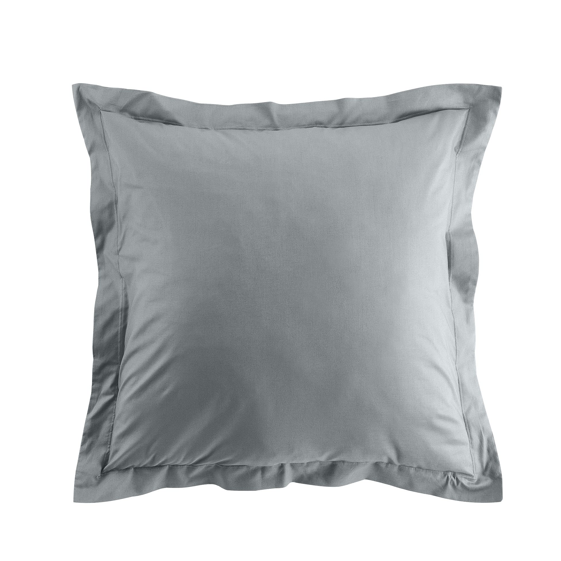 douceur d'intérieur Pillowcase 63 x 63 cm, 100% Organic Cotton, Biolina, Grey — image 1