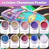 LET'S RESIN Chameleon Powder 10 Color Shift Mica Powder 5g Each 50g view 2
