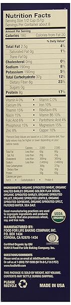 FOOD FOR LIFE EZEKIEL 4:9 ORGANIC SPROUTED GRAIN CEREAL, GOLDEN FLAX, 16-OUNCE BOXES (PACK OF 1)